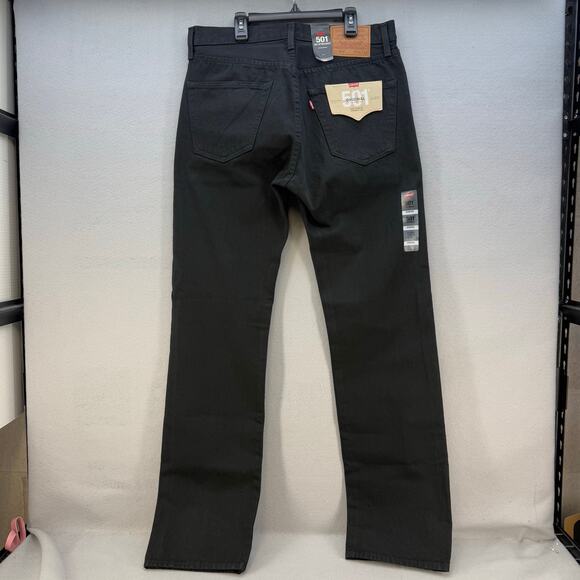 Levi's 501XX Big E Men's 33x34 Black Straight Leg Button Fly Preppy Normcore NWT - Picture 2 of 16